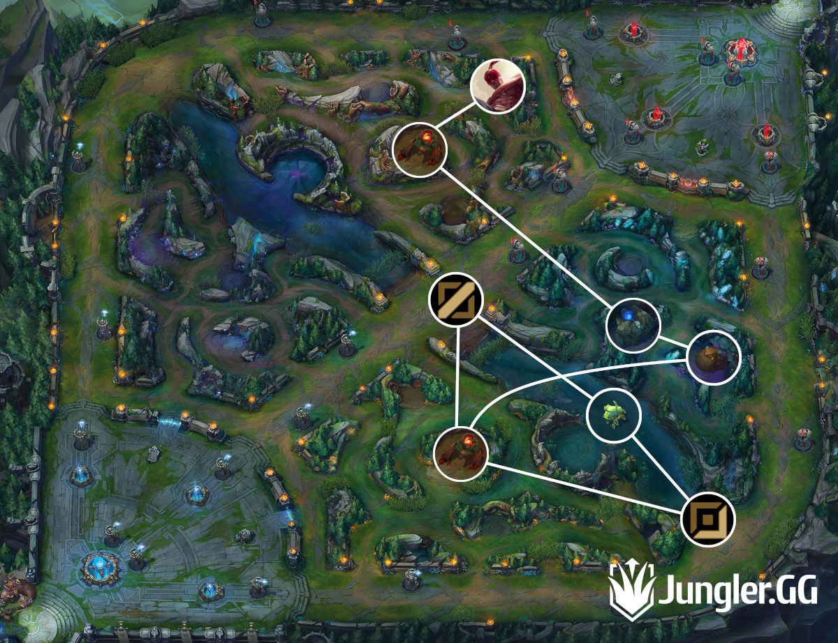 Rejsende købmand Indica Robust Pro Lee Sin jungle path, S13 jg routes, clearing guide and build »  Jungler.GG